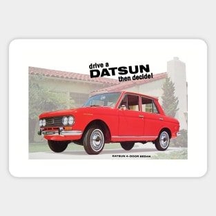 1960s DATSUN SEDAN - advert Magnet
